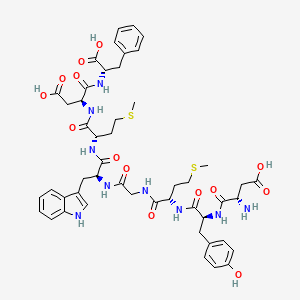 molecular formula C49H61N9O14S2 B1639644 Cholecystokinin (26-33) (free acid) CAS No. 103974-46-5