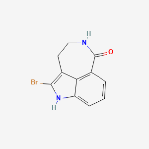 molecular formula C11H9BrN2O B1639655 2-Bromo-3,4,5,6-tetrahydro-1H-azepino[5,4,3-cd]indol-6-one 