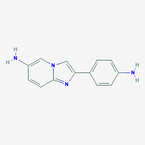 molecular formula C13H12N4 B163984 2-(4-Aminophenyl)imidazo[1,2-a]pyridin-6-amine CAS No. 1246471-10-2