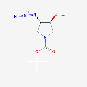 molecular formula C10H18N4O3 B1639843 trans-3-Azido-1-Boc-4-methoxypyrrolidine 
