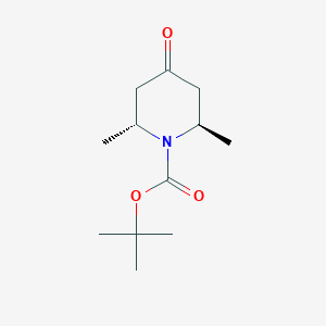 molecular formula C12H21NO3 B1639871 trans-2,6-Dimethyl-4-oxo-piperidine-1-carboxylic acid tert-butyl ester CAS No. 184368-70-5
