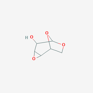 molecular formula C₆H₈O₄ B016399 1,6:3,4-Dianhydro-beta-D-altropyranose CAS No. 3868-04-0