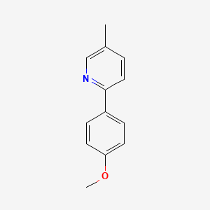 molecular formula C13H13NO B1639940 5-Methyl-2-(4-methoxyphenyl)pyridine CAS No. 25363-55-7
