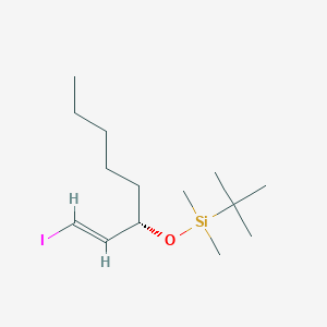 molecular formula C14H29IOSi B1639962 (3S)-1-Iodo-3-(tert-butyldimethylsilyloxy)-1-octene 