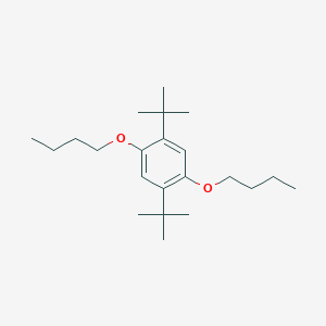 molecular formula C22H38O2 B164000 Benzene, 1,4-dibutoxy-2,5-bis(1,1-dimethylethyl)- CAS No. 125904-18-9