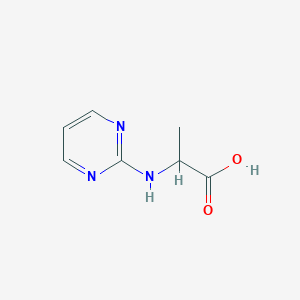 molecular formula C7H9N3O2 B164004 2-(Pyrimidin-2-ylamino)-propionic acid CAS No. 126190-31-6