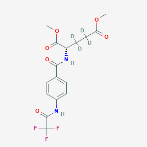dimethyl (4S)-2,2,3,3-tetradeuterio-4-[[4-[(2,2,2-trifluoroacetyl)amino]benzoyl]amino]pentanedioate
