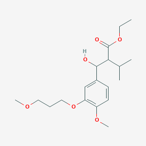 Ethyl 2-(hydroxy(4-methoxy-3-(3-methoxypropoxy)phenyl)methyl)-3-methylbutanoate