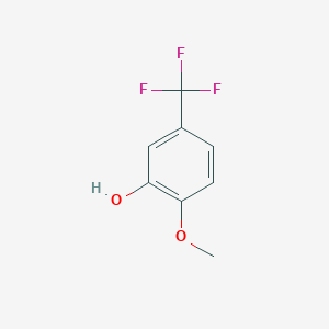 molecular formula C8H7F3O2 B1640101 2-Methoxy-5-(trifluoromethyl)phenol CAS No. 349-67-7