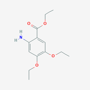 molecular formula C13H19NO4 B1640143 Ethyl 2-amino-4,5-diethoxybenzoate 