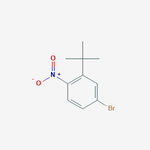 molecular formula C10H12BrNO2 B1640150 4-Bromo-2-tert-butyl-1-nitrobenzene 