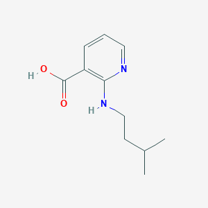 molecular formula C11H16N2O2 B1640162 2-(Isopentylamino)nicotinic acid 