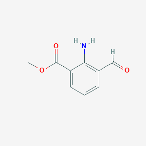 molecular formula C9H9NO3 B1640211 Methyl 2-amino-3-formylbenzoate 