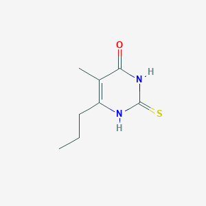 molecular formula C8H12N2OS B164022 2-Mercapto-5-methyl-6-propylpyrimidin-4-ol CAS No. 134694-90-9