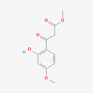 molecular formula C11H12O5 B164027 Methyl 3-(2-hydroxy-4-methoxyphenyl)-3-oxopropanoate CAS No. 132017-98-2