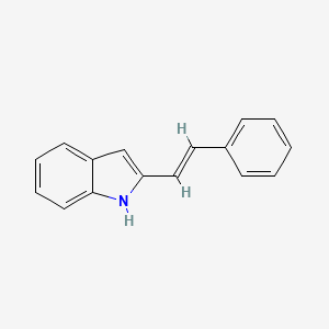 molecular formula C16H13N B1640270 2-STYRYLINDOLE 