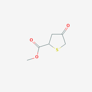 molecular formula C6H8O3S B1640278 Methyl 4-oxothiolane-2-carboxylate 