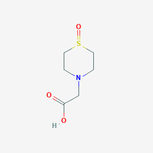 molecular formula C6H11NO3S B1640281 4-Thiomorpholineacetic acid, 1-oxide 