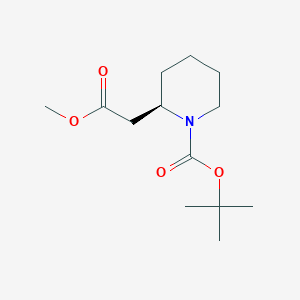 (R)-tert-Butyl 2-(2-methoxy-2-oxoethyl)piperidine-1-carboxylate