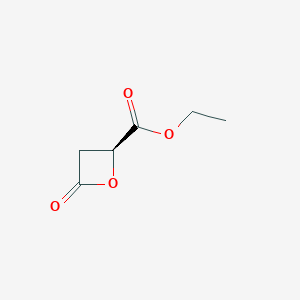 molecular formula C6H8O4 B1640326 (S)-Ethyl 4-oxooxetane-2-carboxylate CAS No. 353302-29-1