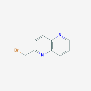 molecular formula C9H7BrN2 B1640327 2-(Bromomethyl)-1,5-naphthyridine 