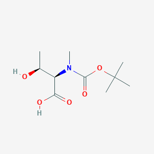 molecular formula C10H19NO5 B1640418 (2R,3S)-2-[tert-butoxycarbonyl-(methyl)-amino]-3-hydroxy-butanoic acid 