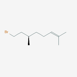 molecular formula C10H19B B1640467 (R)-(-)-Citronellyl bromide 