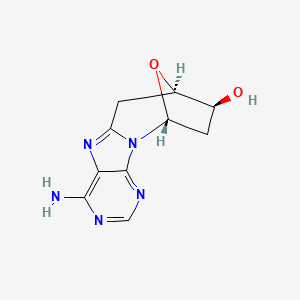 molecular formula C10H11N5O2 B1640476 2',5'-Dideoxy-8,5'-cycloadenosine 