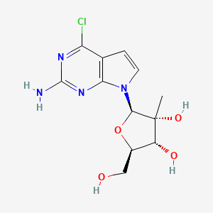 (2R,3R,4R,5R)-2-(2-amino-4-chloropyrrolo[2,3-d]pyrimidin-7-yl)-5-(hydroxymethyl)-3-methyloxolane-3,4-diol