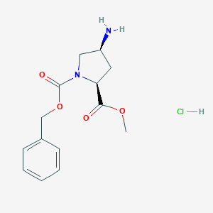 (2S,4S)-1-Benzyl 2-methyl 4-aminopyrrolidine-1,2-dicarboxylate hydrochloride