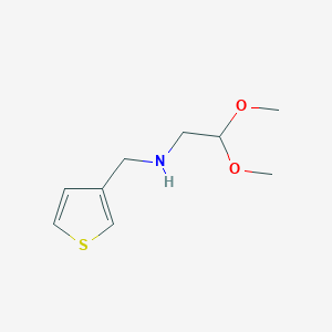 2,2-dimethoxy-N-(thiophen-3-ylmethyl)ethanamine