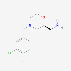 [(2S)-4-[(3,4-Dichlorophenyl)methyl]morpholin-2-yl]methanamine
