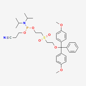 2-((2-(Bis(4-methoxyphenyl)(phenyl)methoxy)ethyl)sulfonyl)ethyl (2-cyanoethyl) diisopropylphosphoramidite