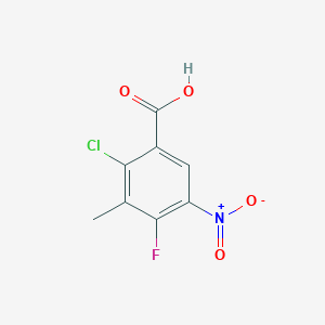 2-Chloro-4-fluoro-3-methyl-5-nitrobenzoic acid