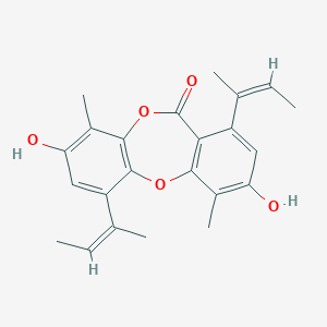 molecular formula C23H24O5 B164064 Folipastatin CAS No. 139959-71-0