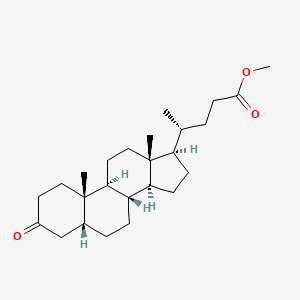 molecular formula C25H40O3 B1640658 Methyl 5-beta-cholan-3-one-24-oate CAS No. 70982-52-4