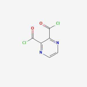 molecular formula C6H2Cl2N2O2 B1640728 2,3-Pyrazinedicarbonyl dichloride- 