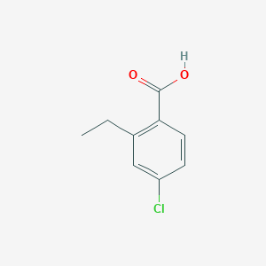 molecular formula C9H9ClO2 B1640742 4-Chloro-2-ethylbenzoic acid CAS No. 58231-16-6
