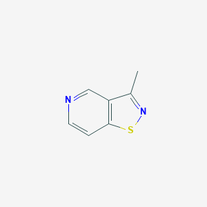 molecular formula C7H6N2S B164078 3-Methylisothiazolo[4,5-c]pyridine CAS No. 129211-95-6
