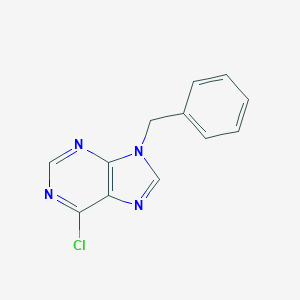molecular formula C12H9ClN4 B016408 9-benzyl-6-chloro-9H-purine CAS No. 1928-76-3