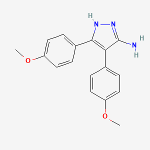 4,5-bis(4-methoxyphenyl)-1H-pyrazol-3-amine