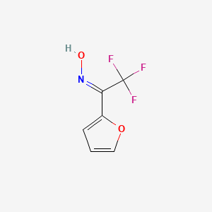 N-[2,2,2-trifluoro-1-(furan-2-yl)ethylidene]hydroxylamine