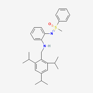 (R)-N-[2-(2,4,6-Triisopropylbenzylamino)-phenyl]-S-methyl-S-phenylsulfoximin