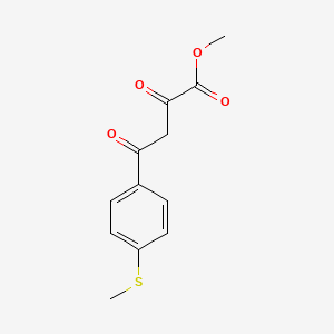 molecular formula C12H12O4S B1640850 Methyl 4-(4-(methylthio)phenyl)-2,4-dioxobutanoate 