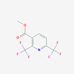 molecular formula C9H5F6NO2 B164087 Methyl 2,6-bis(trifluoromethyl)nicotinate CAS No. 137144-34-4