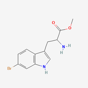 molecular formula C12H13BrN2O2 B1640899 Methyl 2-amino-3-(6-bromo-1H-indol-3-yl)propanoate 