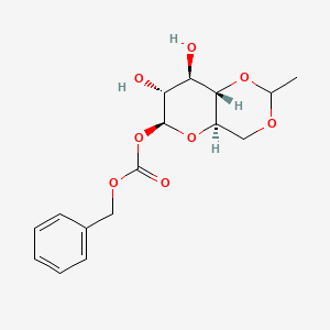 [(4aR,6S,7R,8R,8aS)-7,8-dihydroxy-2-methyl-4,4a,6,7,8,8a-hexahydropyrano[3,2-d][1,3]dioxin-6-yl] benzyl carbonate