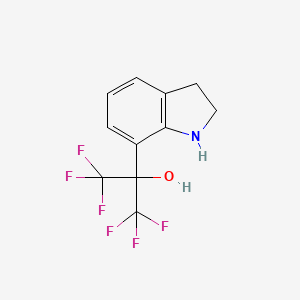 2-(2,3-Dihydro-1h-indol-7-yl)-1,1,1,3,3,3-hexafluoropropan-2-ol