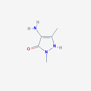 molecular formula C5H9N3O B164104 4-Amino-1,3-dimethyl-1H-pyrazol-5-ol CAS No. 126230-39-5