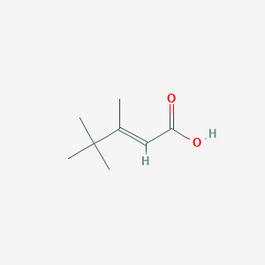 molecular formula C8H14O2 B1641064 3,4,4-trimethylpent-2-enoic acid CAS No. 99799-04-9